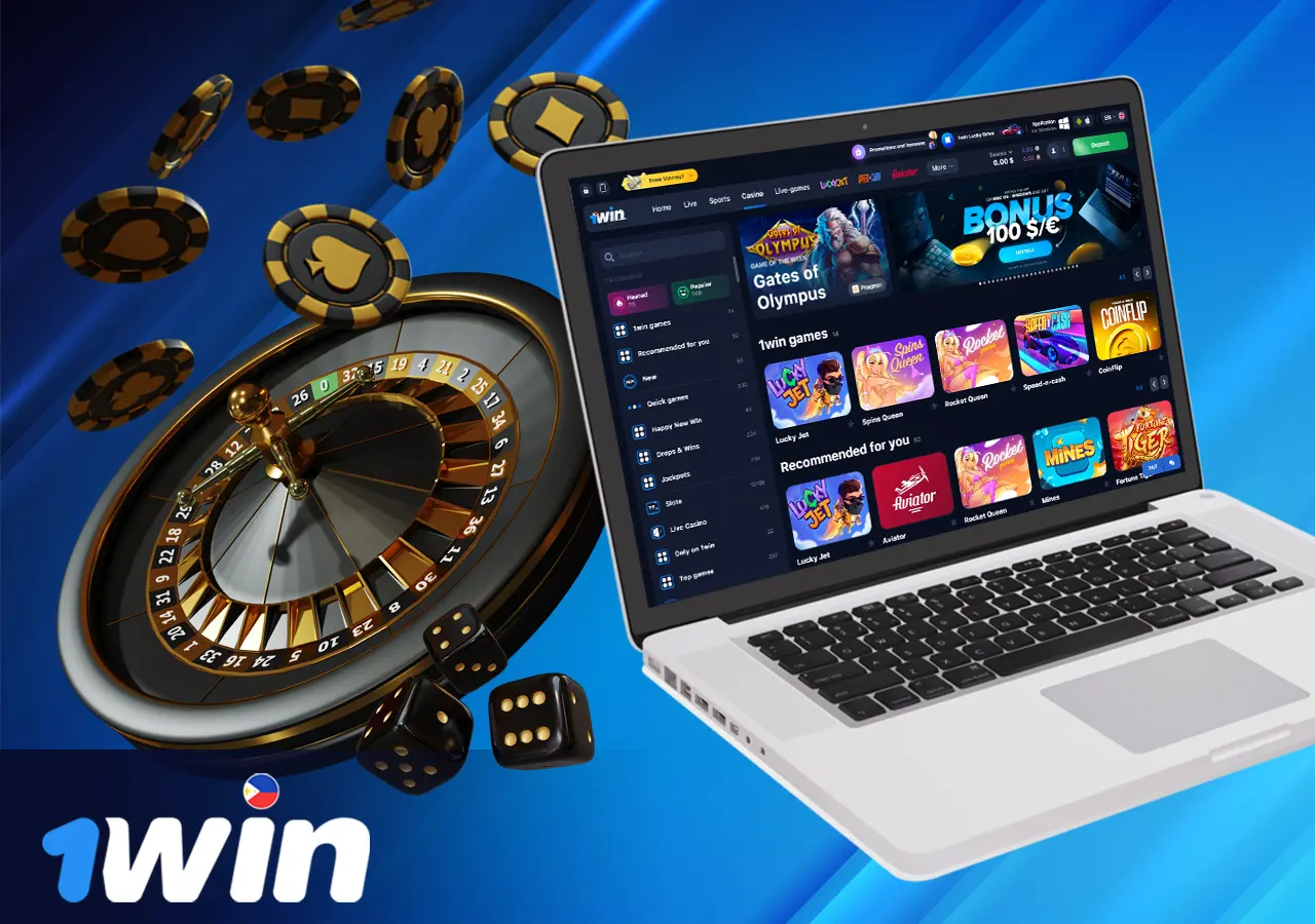 Casino, games, slots at 1win
