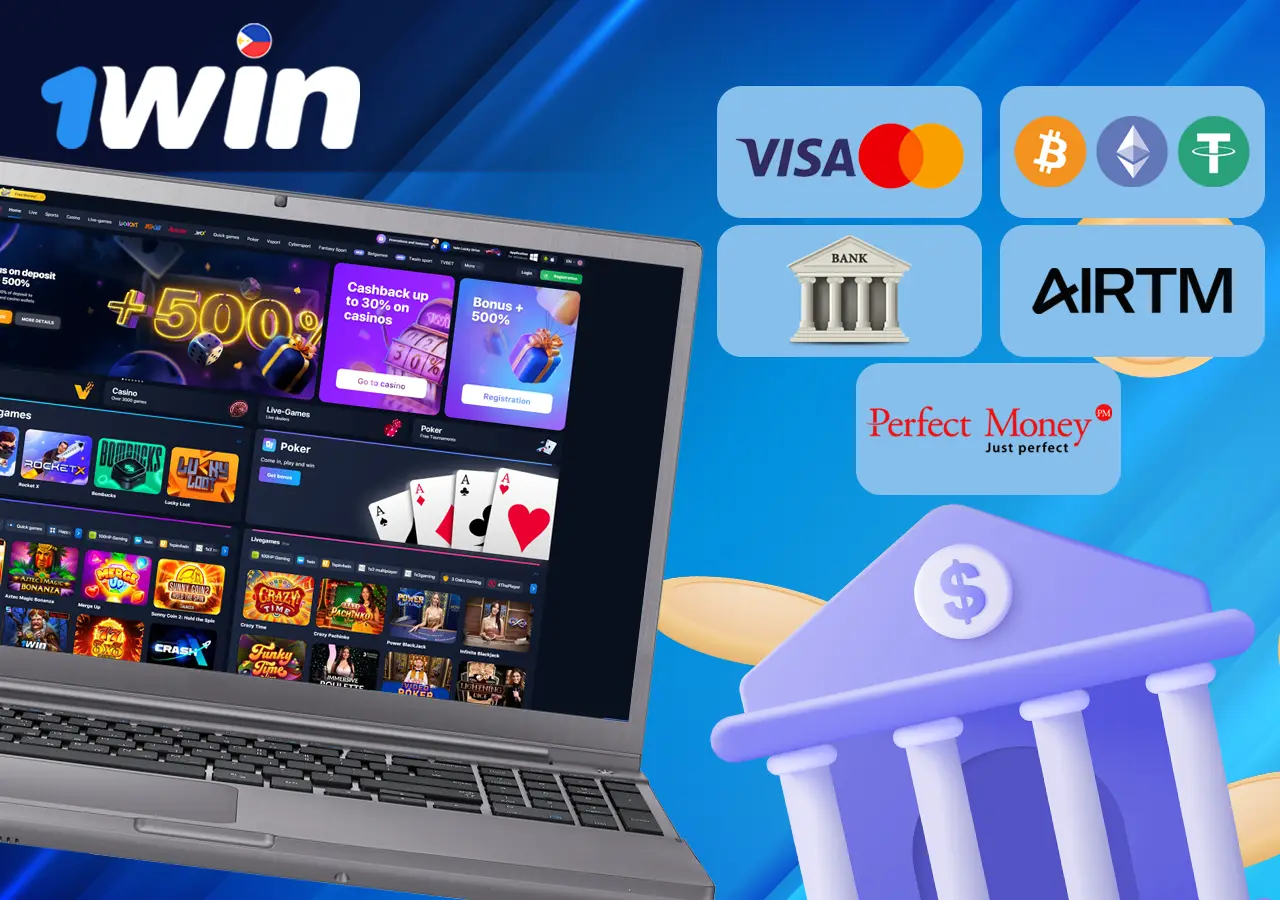 1Win payment methods in the Philippines