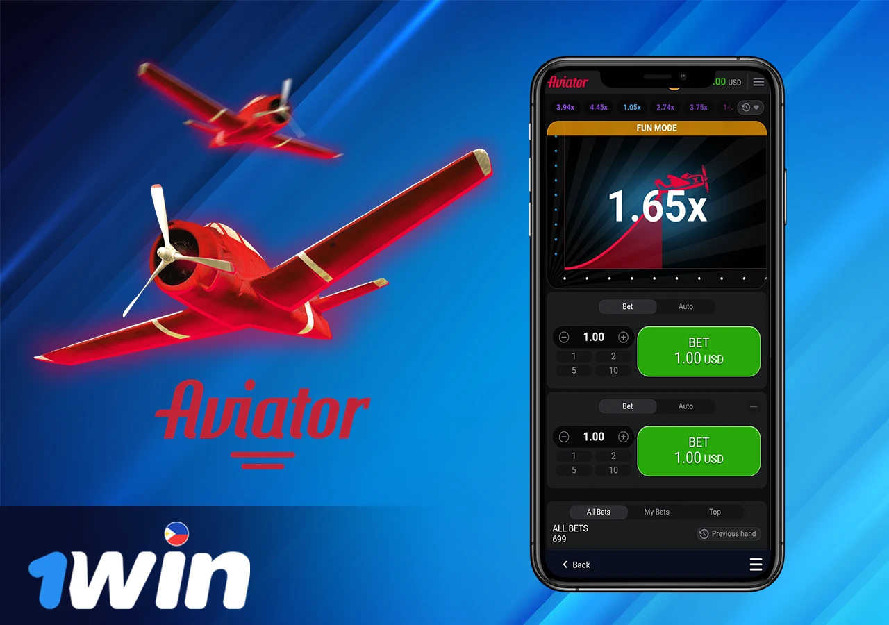 Aviator game in the app